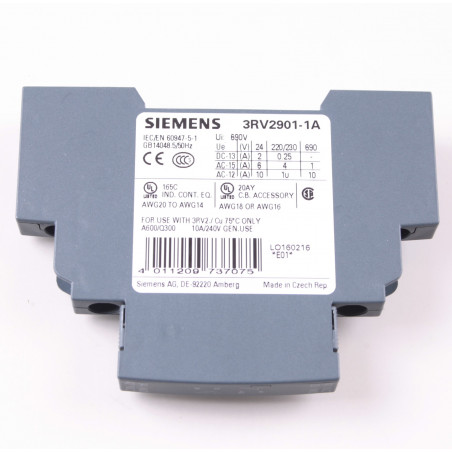 BLOQ.CTO.LAT.1NA+1NC P/INT.S00/S0 TORN. 3RV2901-1A