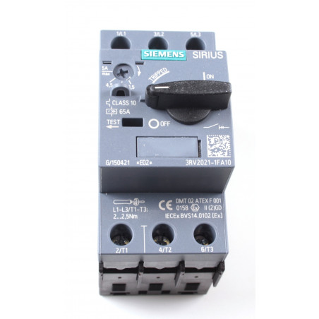 INT.AUT.To.S0 P/MOT.CL.10 65A BNE.TORN. 3RV2021-1FA10