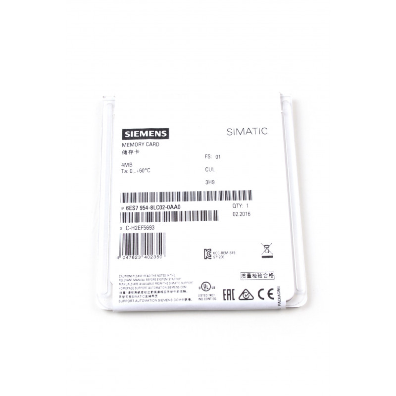 TARJ.MEM.CPU/SINAMICS FLASH 4 MBYTES 6ES7954-8LC02-0AA0
