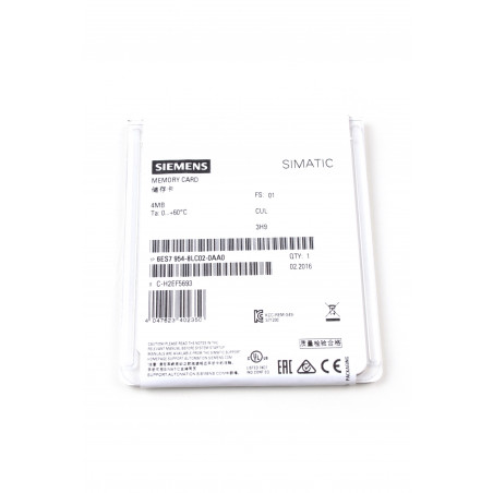 TARJ.MEM.CPU/SINAMICS FLASH 4 MBYTES 6ES7954-8LC02-0AA0