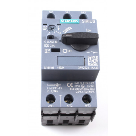 INT.AUT.To.S0 P/MOT.CL.10 21A BNE.TORN. 3RV2021-1AA10