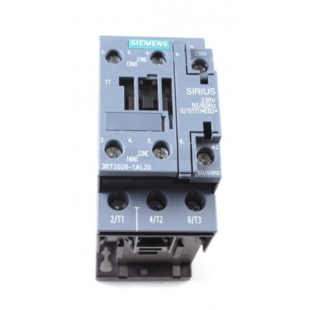 CONT.AC-3 11Kw 400V NA+NC 230V S0 TORN. 3RT2026-1AL20