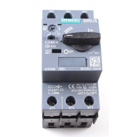 INT.AUT.To.S0 P/MOT.CL.10 42A BNE.TORN. 3RV2021-1DA10