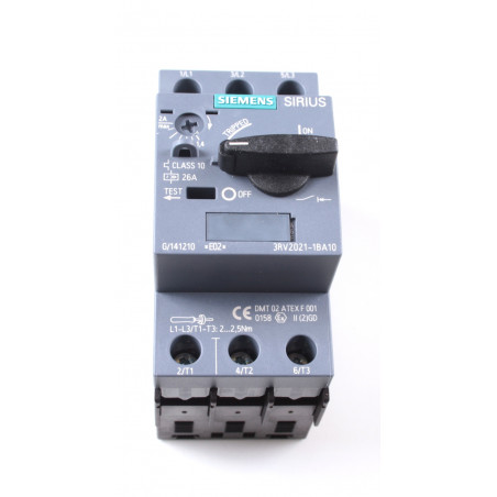 INT.AUT.To.S0 P/MOT.CL.10 26A BNE.TORN. 3RV2021-1BA10