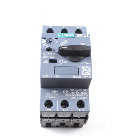 INT.AUT.3RV2 S0 30-36A CL.10 TORN. 3RV2021-4PA10