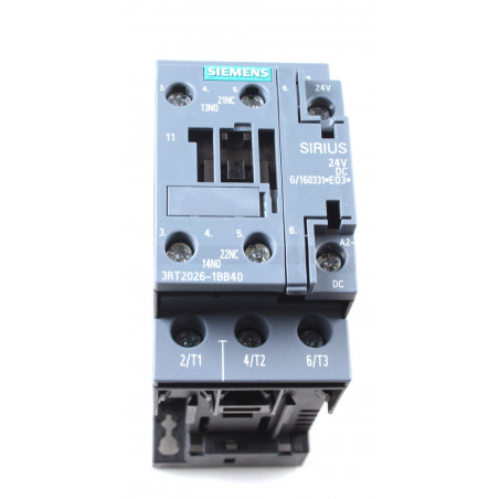 CONT.AC-3 11Kw 400V NA+NC DC 24V S0 TORN 3RT2026-1BB40