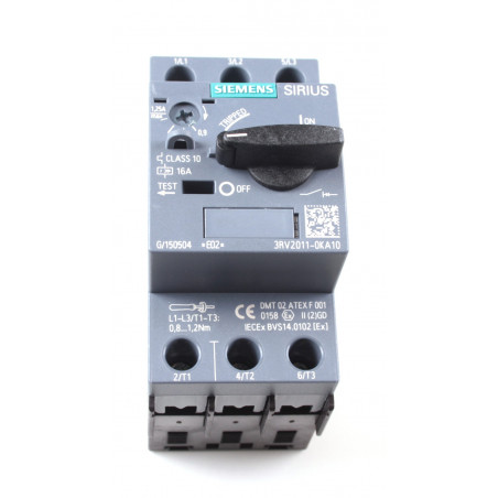 INT.AUT.3RV2 S00 0,9-1,25A CL.10 TORN. 3RV2011-0KA10