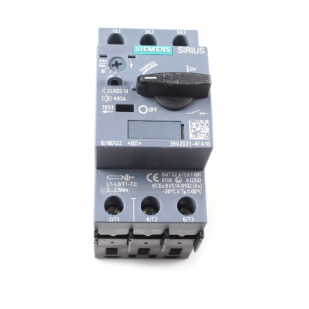 INT.AUT.3RV2 S0 34-40A CL.10 REST. 3RV2021-4FA10